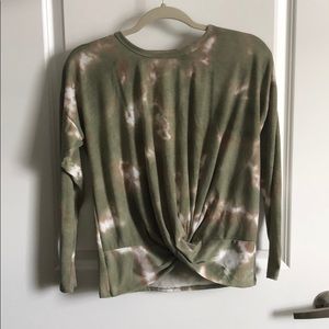 Tie Dye Twisted tie Top